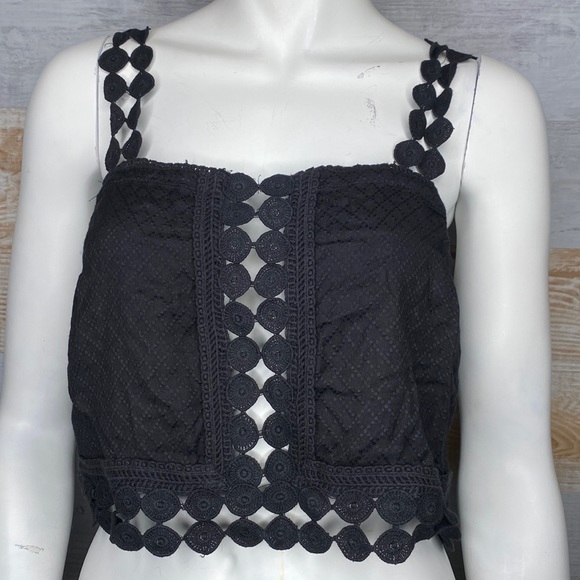 Free People Tops - Free People Intimately black crop top size S